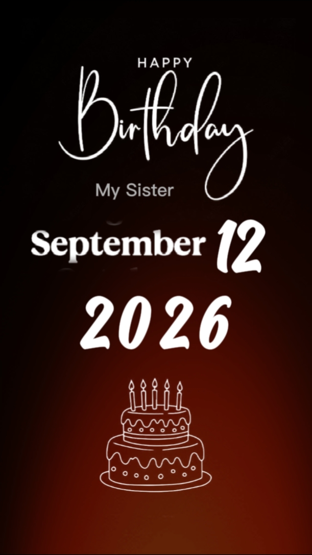 hbd sister 12 sept