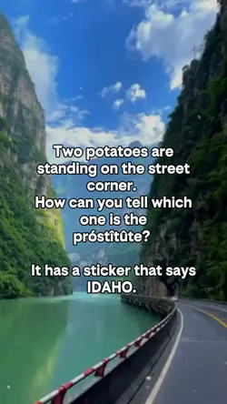 Two potatoes are sta