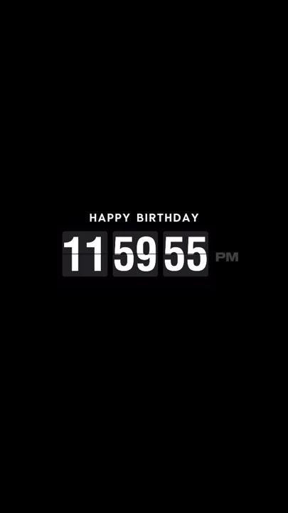 Geburtstag Countdown