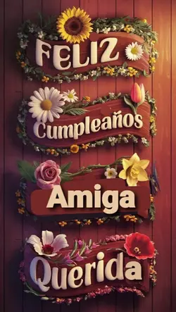 FELIZ CUMPLE AMIGA 