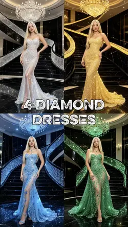 4 DIAMOND DRESSES