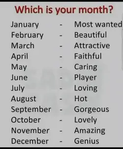 birthmonth