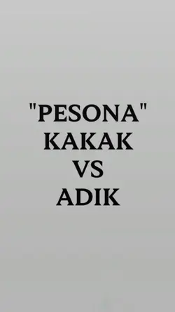 pesona kakak adik