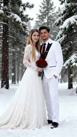 Wedding snowy