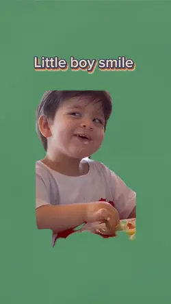 Little boy smile