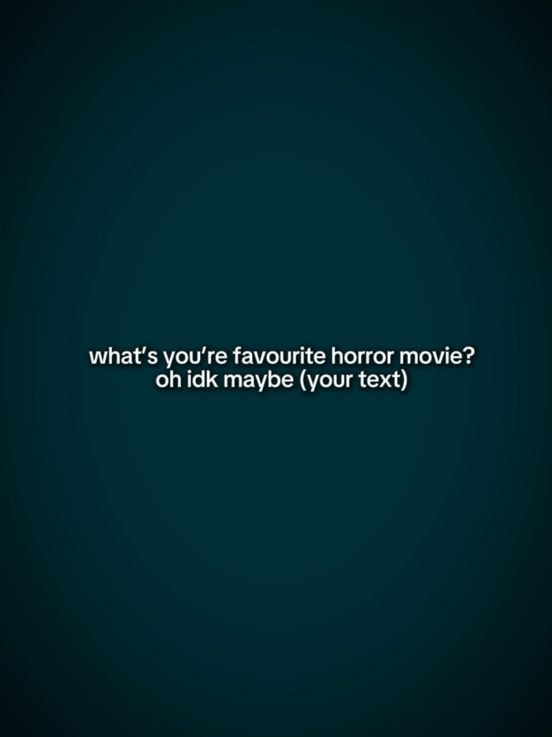 Película de terror favorita