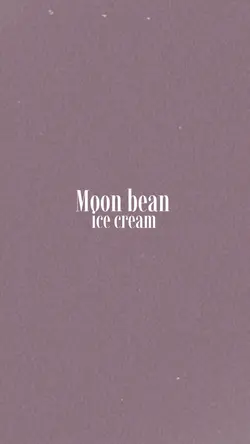Moon bean ice cream