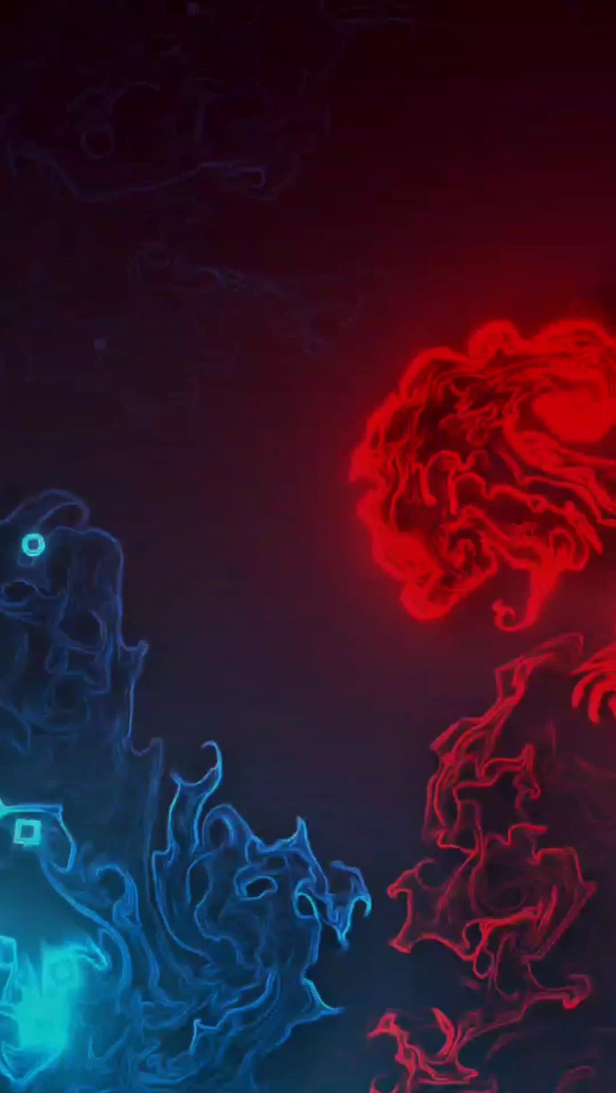 # fluide bleu et rouge 