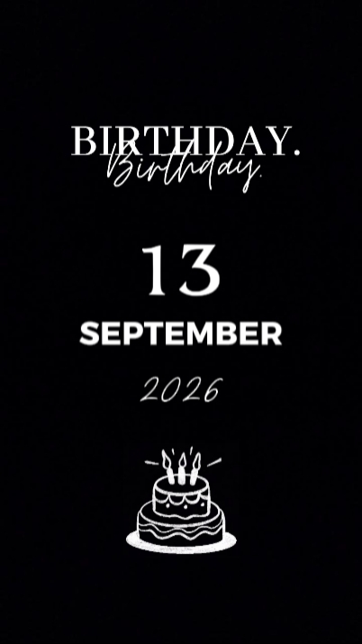 BDAY SON 13 SEPTEMBE