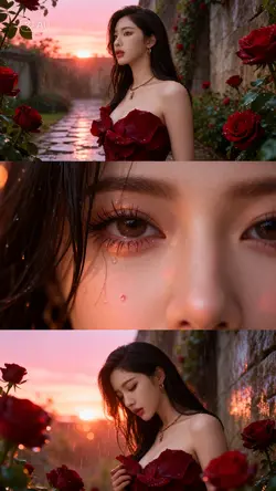 AI RAIN FANTASY ROSE