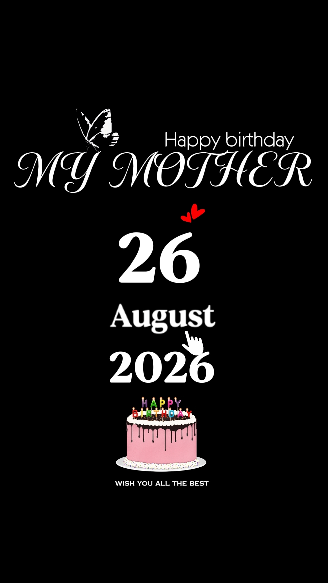 Hbd mother 26 August