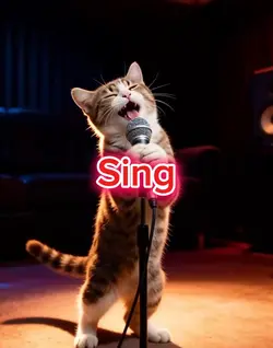 写真1枚！歌を歌ううちのペット