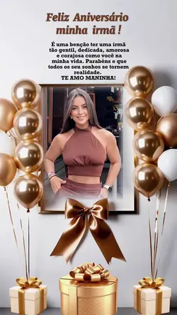 ANIVERSÁRIO IRMÃ