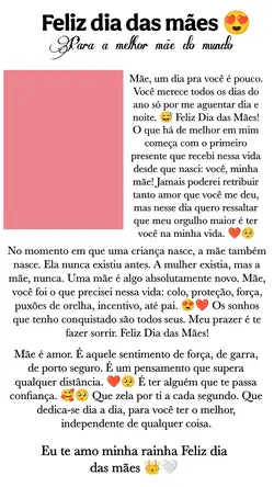 Dia das mães 