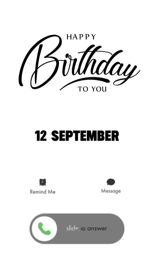 12 septembre Birthda