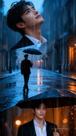 ảnh đứng dưới mưa al