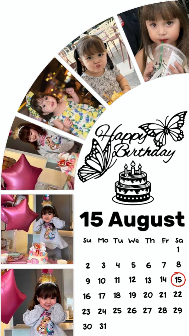 Hbd daughter 15Aug