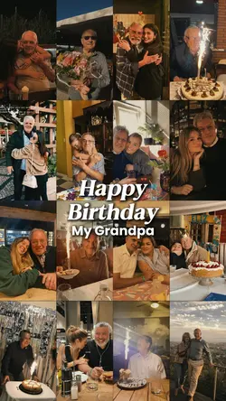 HAPPY BDAY GRANDPA