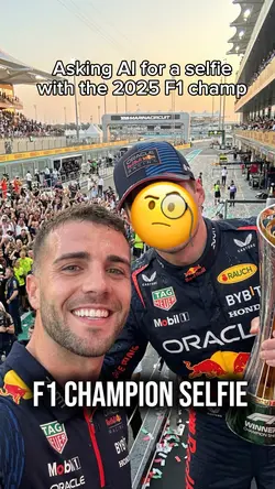 F1 champion selfie 
