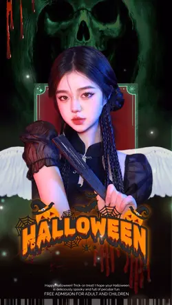 ハロウィンポスターでご挨拶👻