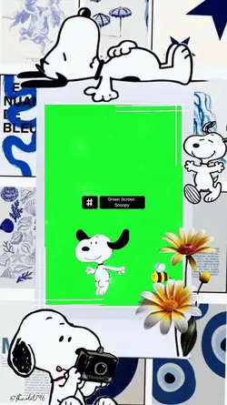 GREEN SCREEN SNOOPY