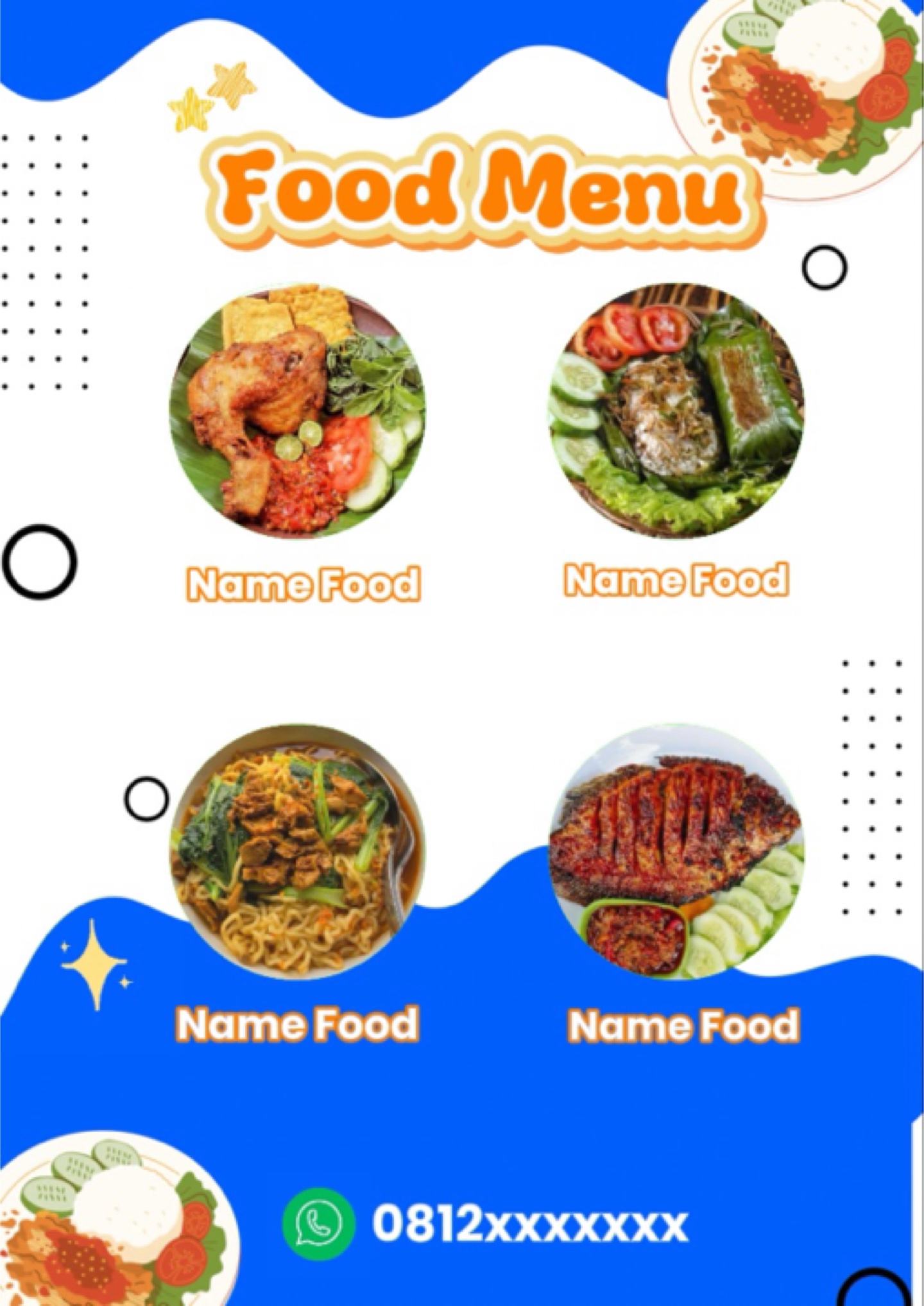 Menú de comida 305