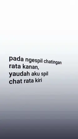 spill chat rata kiri