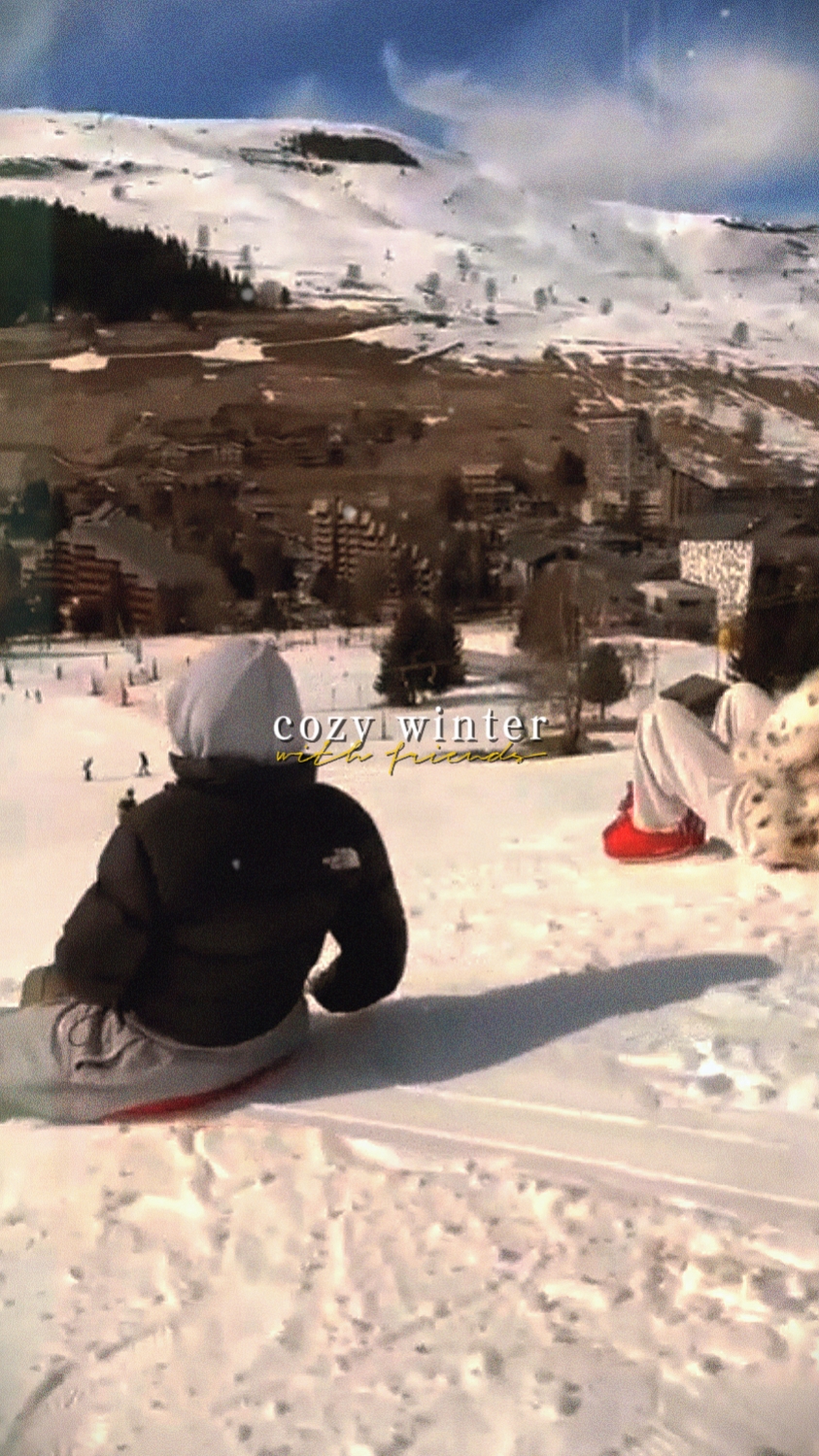 Winter mit Freunden
