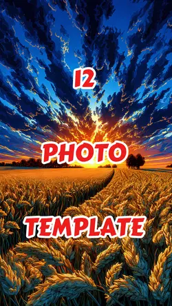 12 Photo Template 