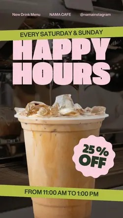 promo : happy hours