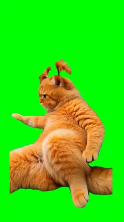 cat meme greenscreen
