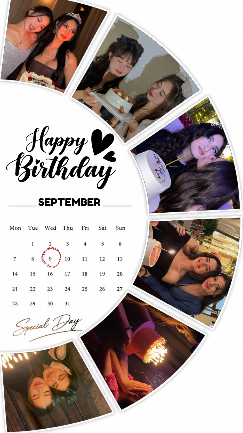 Birthday 9 September