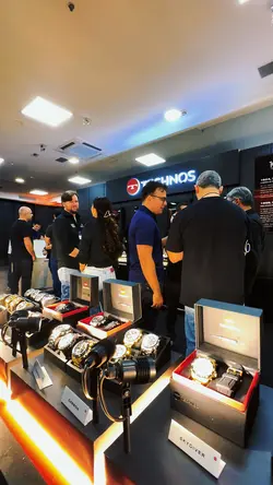 Evento relogio stand