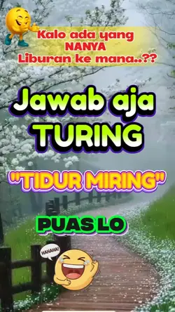libur kemana?
