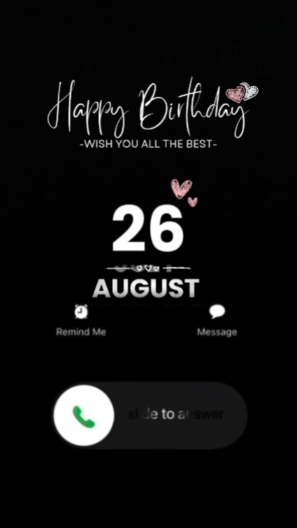 Hbd daughter 26 augu