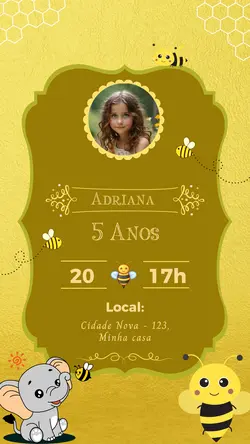 Convite Abelhinha