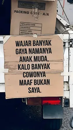 wajar banyak gaya