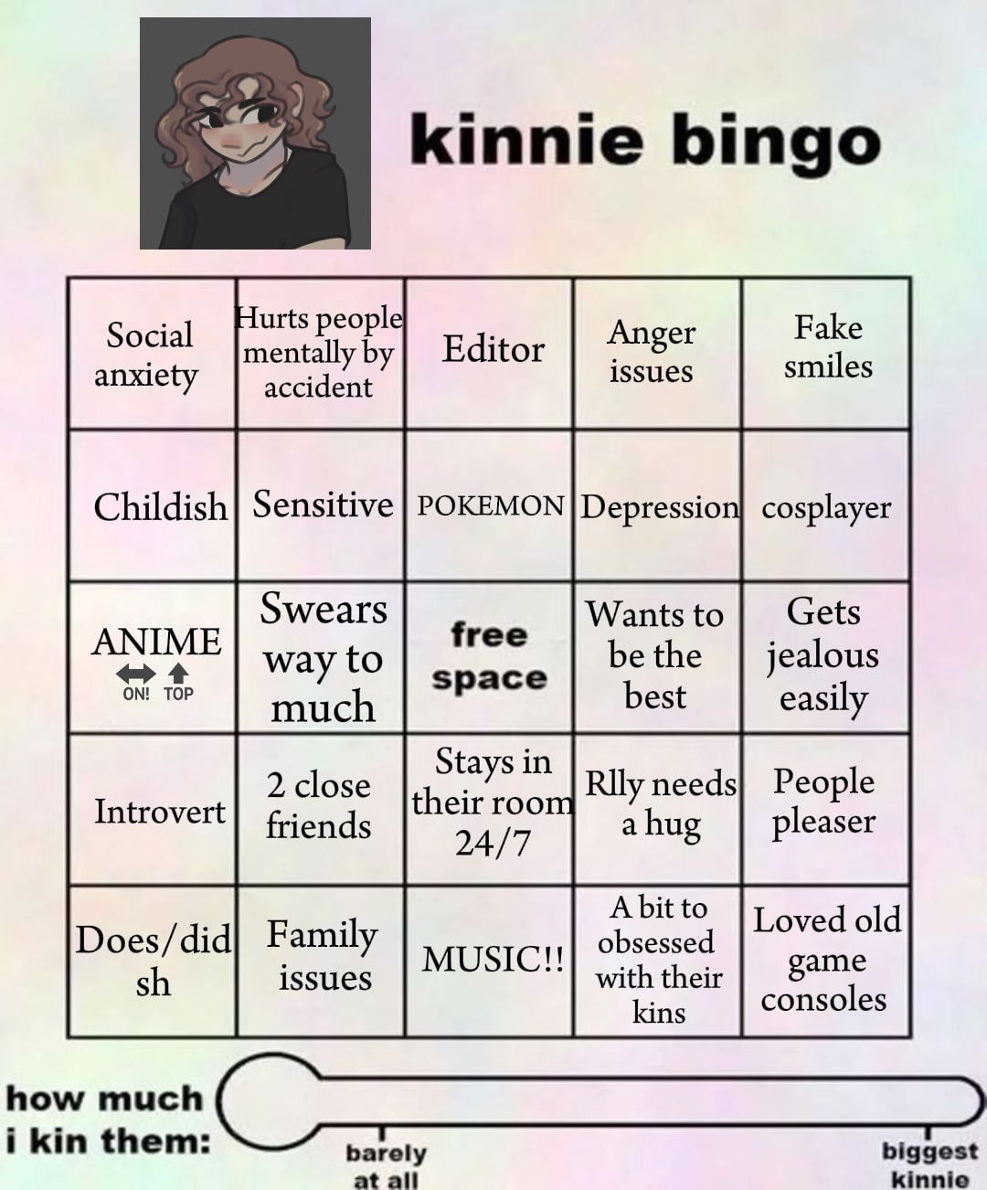My own kinnie bingo!