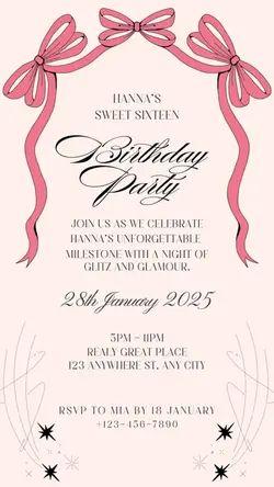 Birthday invitation