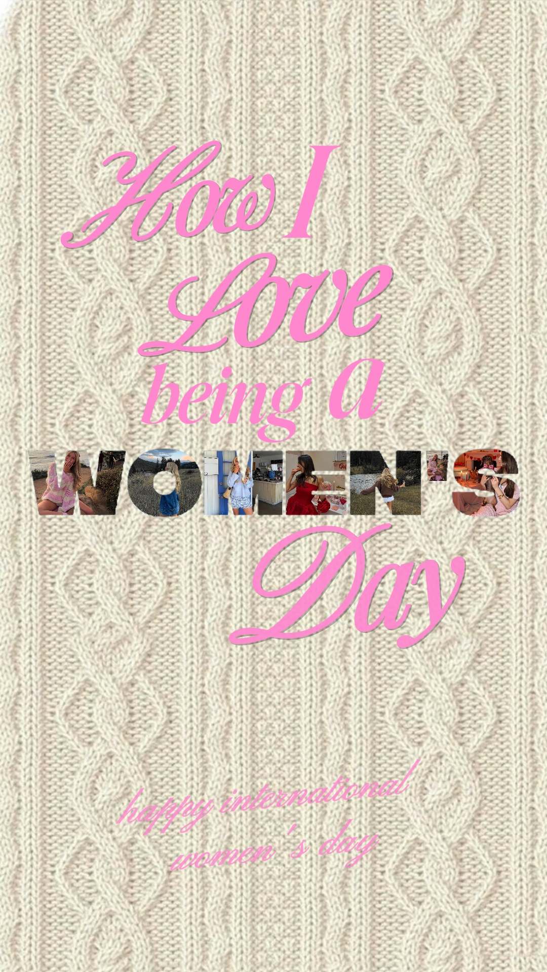 Feliz dia da mulher