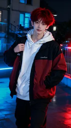 Boy Cool Hair red