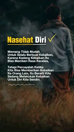 Nasehat diri
