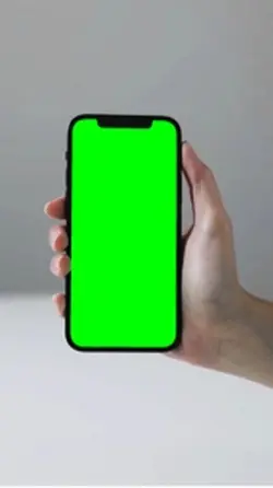 Celular tela verde