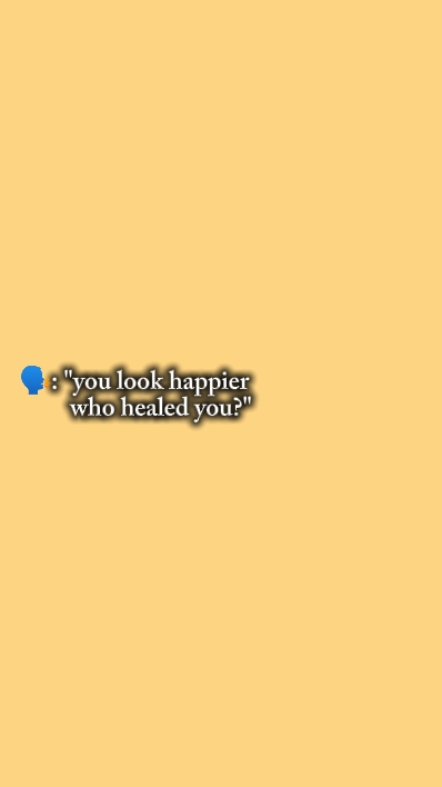 you look happier