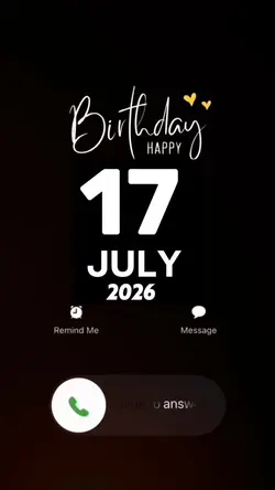 Hbd 17 July 2026