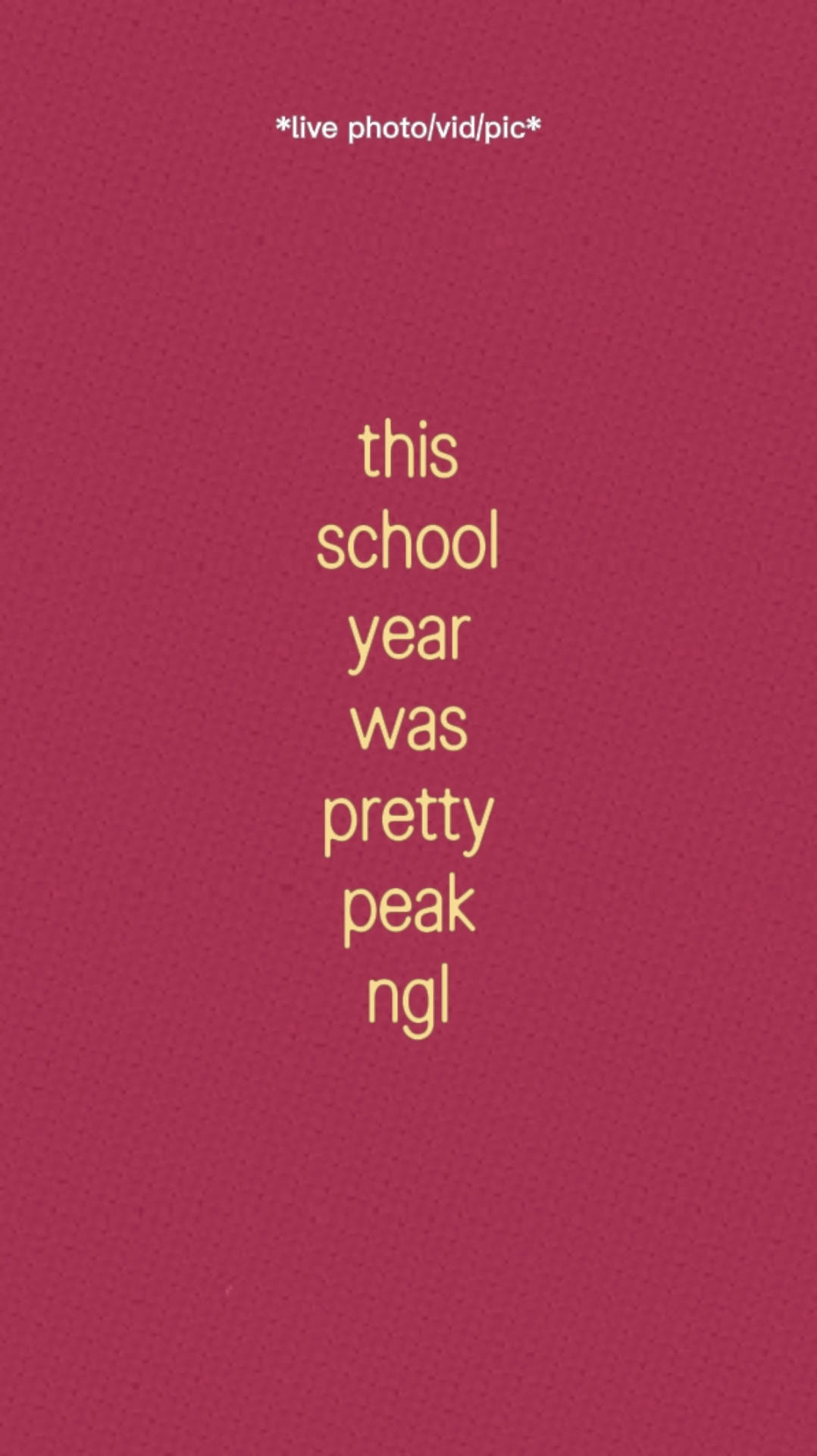 This School Year. 