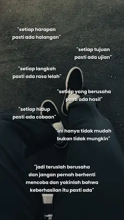 teruslah berusaha 