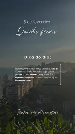 Bom dia quinta 