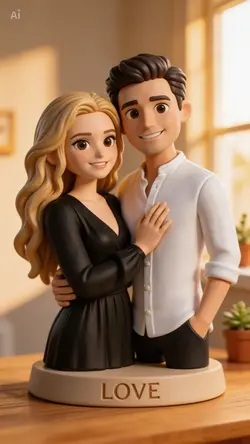 3D Couple Figurine