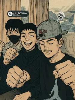 manga style hangout